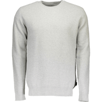 Structure O-neck Knit L/s Gry