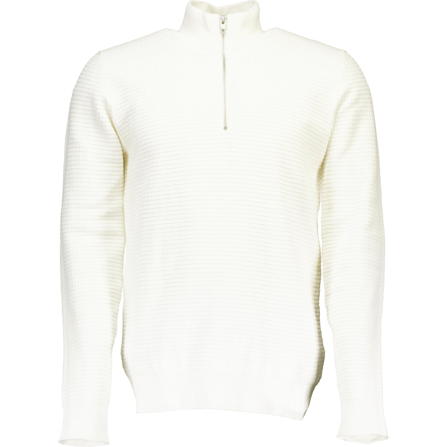 Half Zip Off White