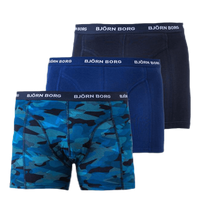 Shadeline Shorts 3-Pack Blue/Patterned/Black