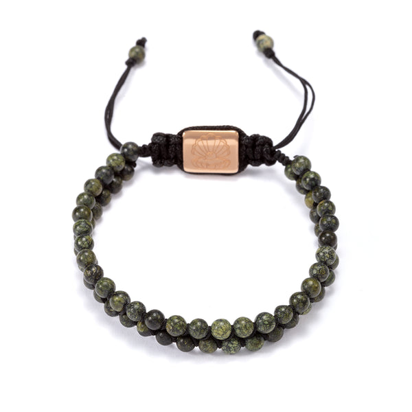Doub Bead Bracelet Green