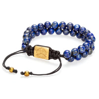 Doub Bead Bracelet Blue