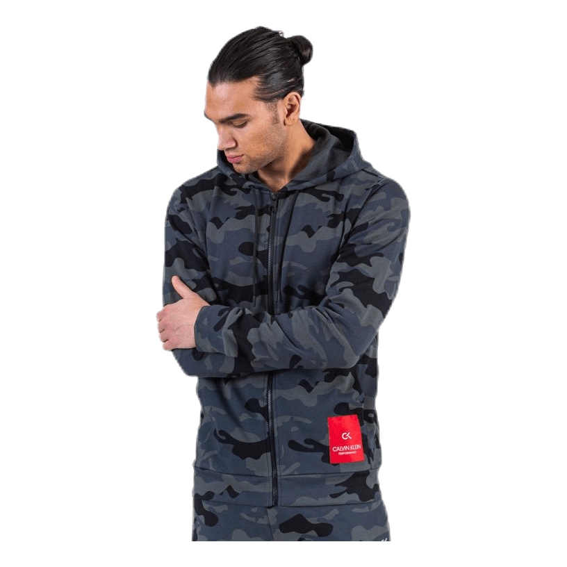 Full Zip Hooded Jacket Black