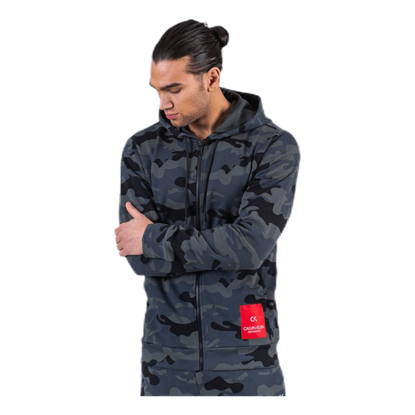 Full Zip Hooded Jacket Black