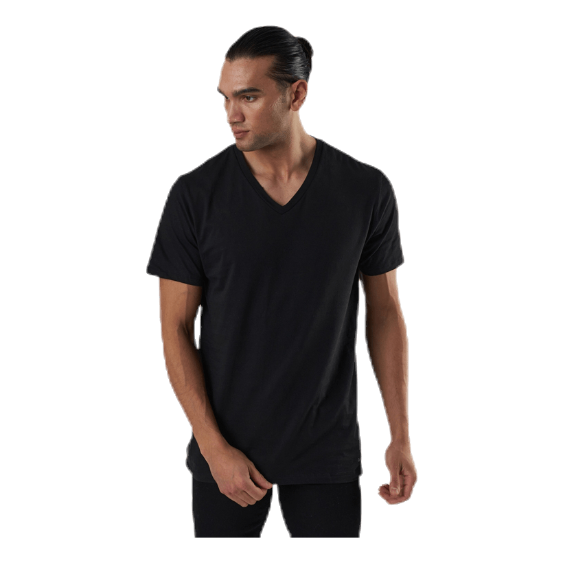 S/S V Neck 3-Pack Black