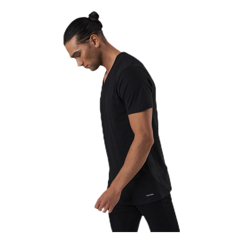 S/S V Neck 3-Pack Black