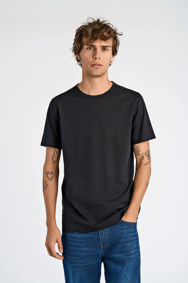 Cotton T-shirts 4-pack Black