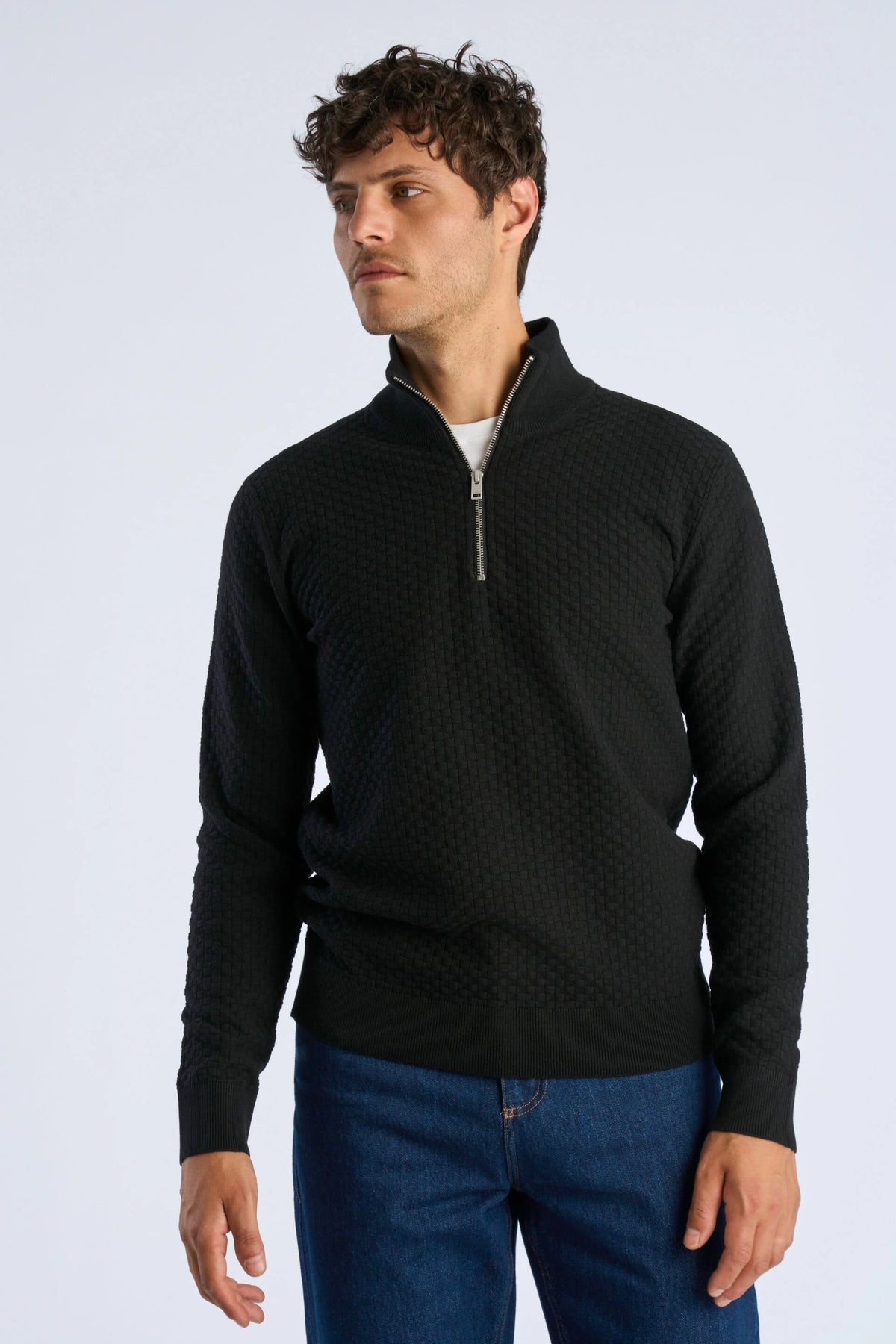Half Zip Black