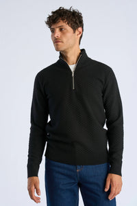 Half Zip Black