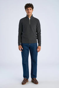 Half Zip Charcoal