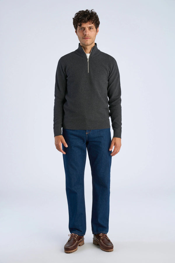 Half Zip Charcoal