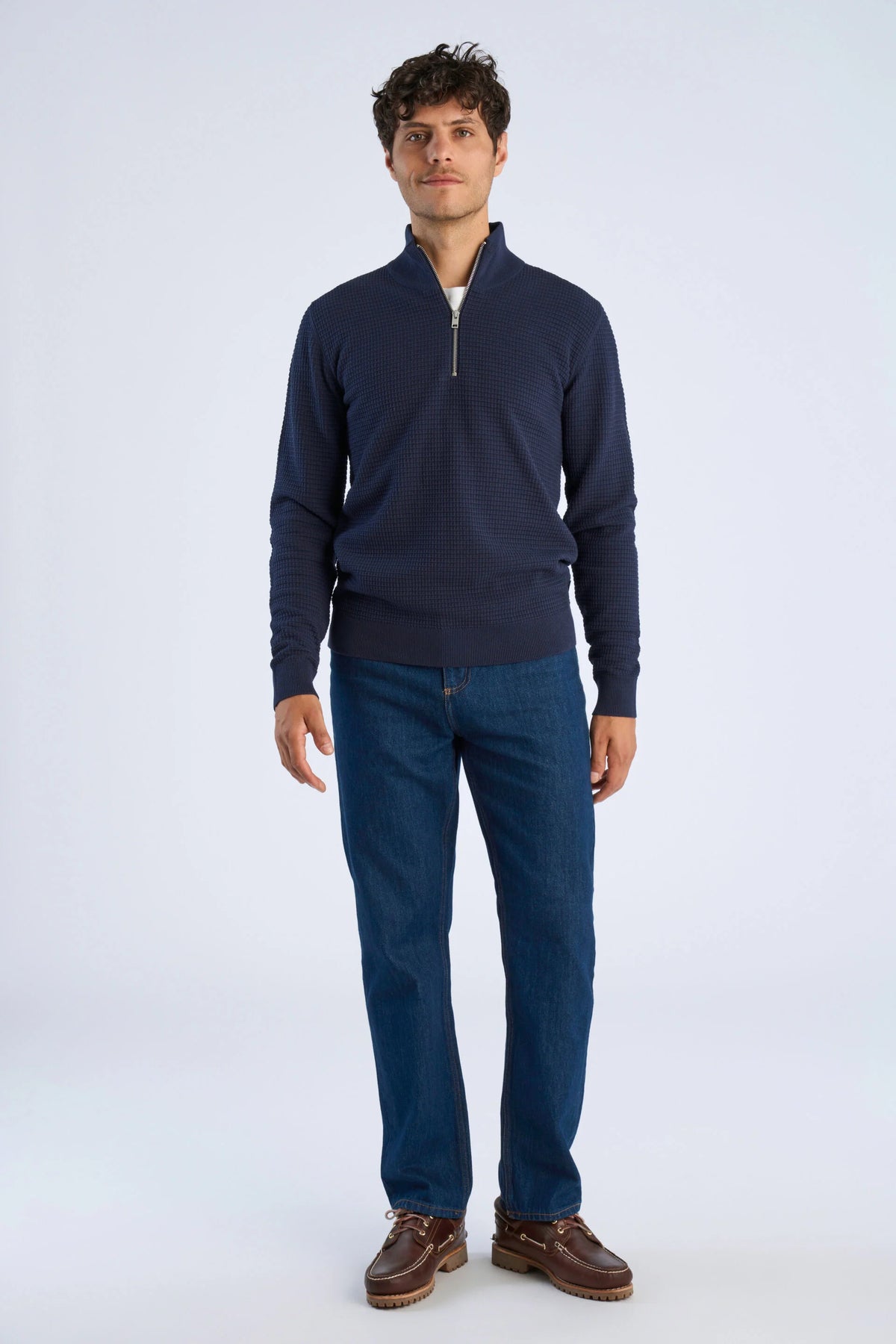 Half Zip Off Navy