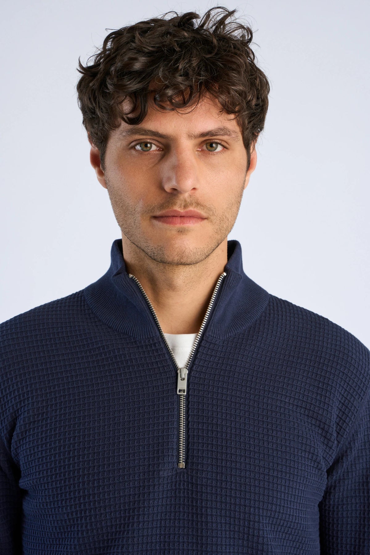 Half Zip Off Navy