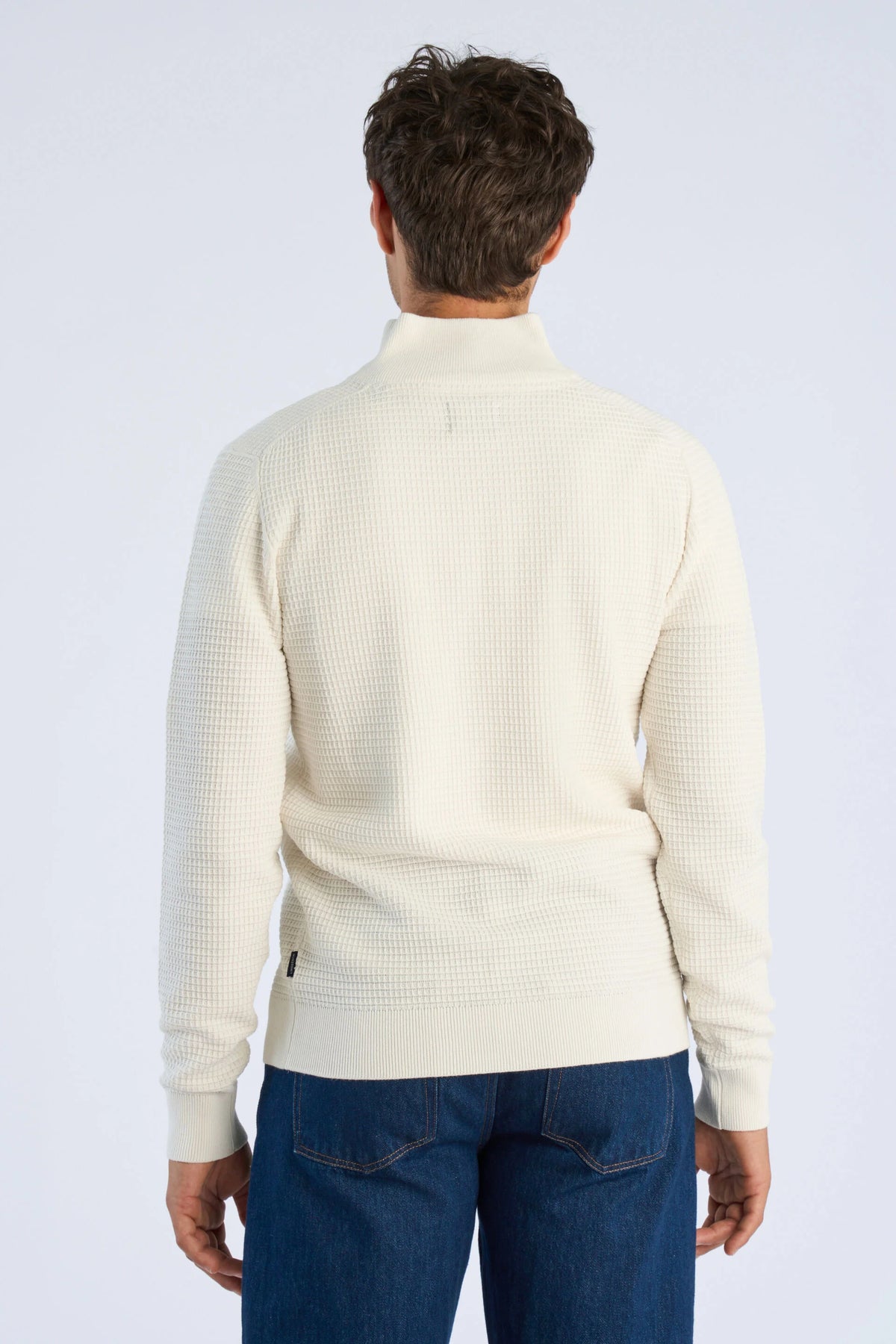 Half Zip Off White