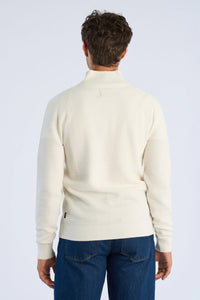 Half Zip Off White