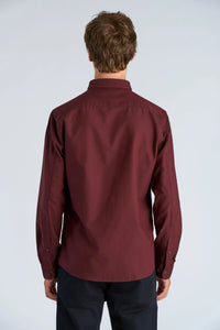 Oxford Shirt L/s Burgundy