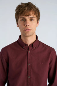 Oxford Shirt L/s Burgundy