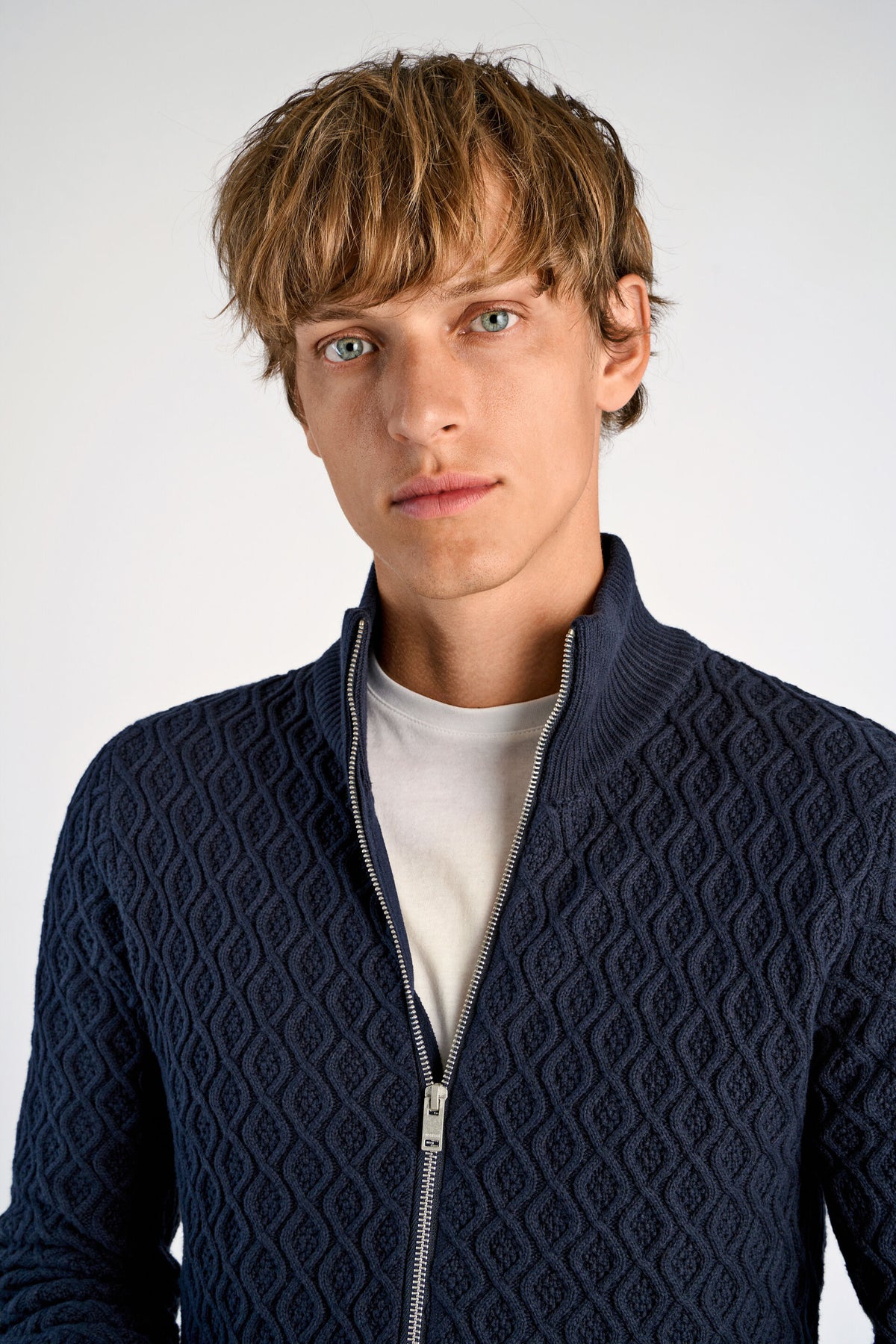 Recycle Full Zip Blue