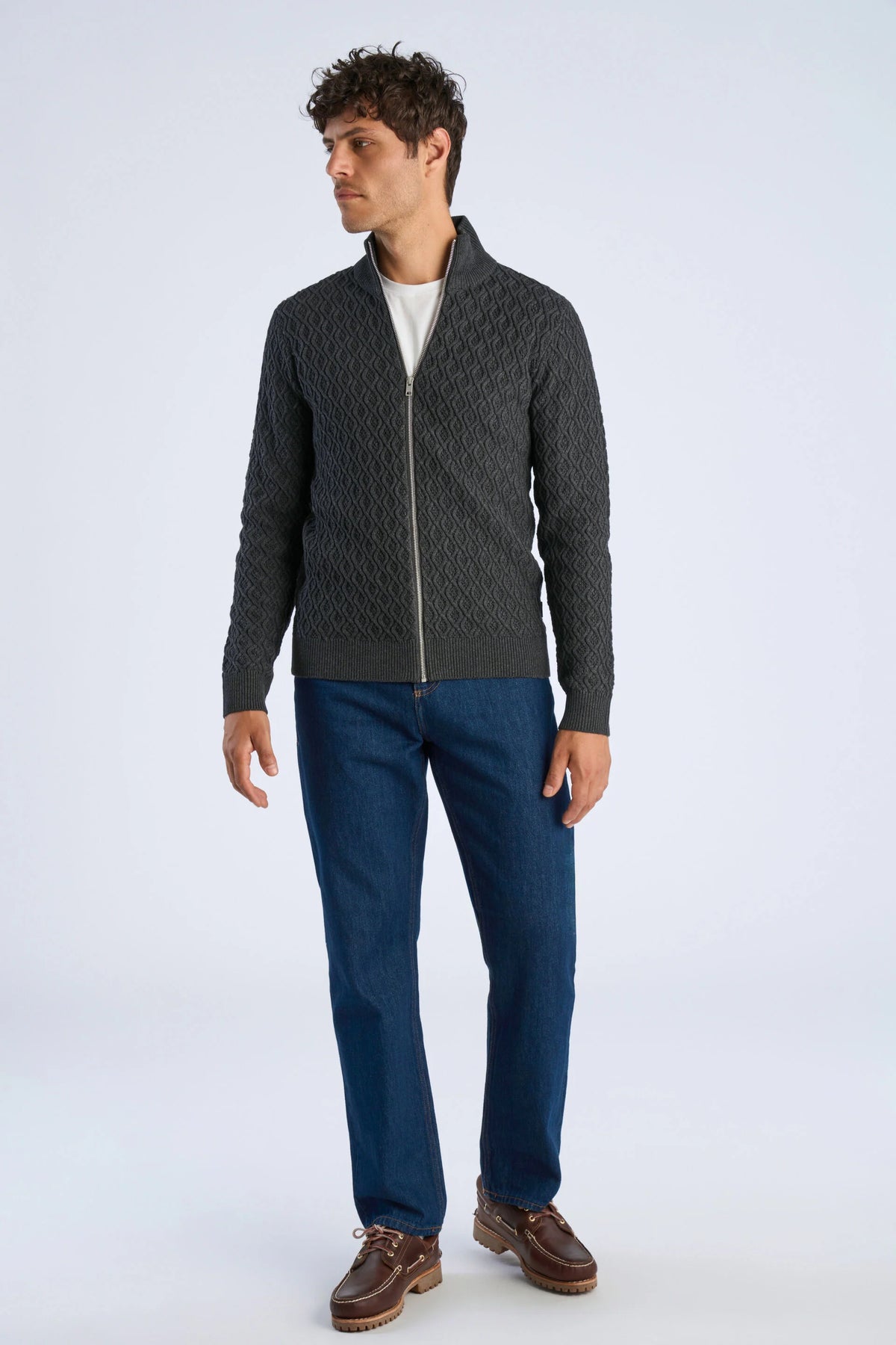 Recycle Full Zip Grey