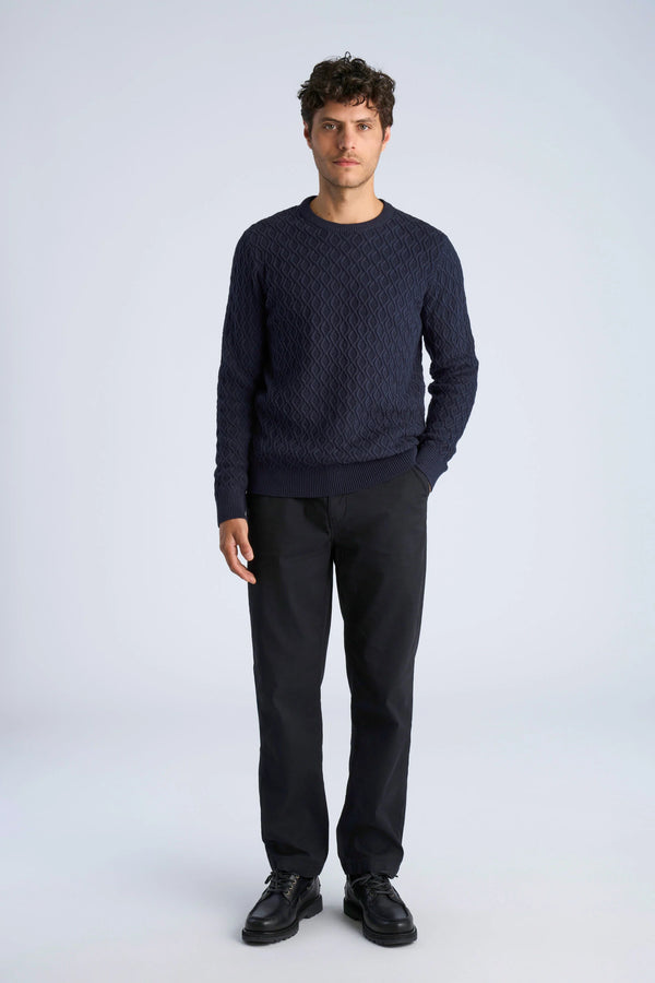 Recycle Knit Jumper Blue