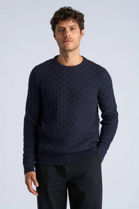 Recycle Knit Jumper Blue
