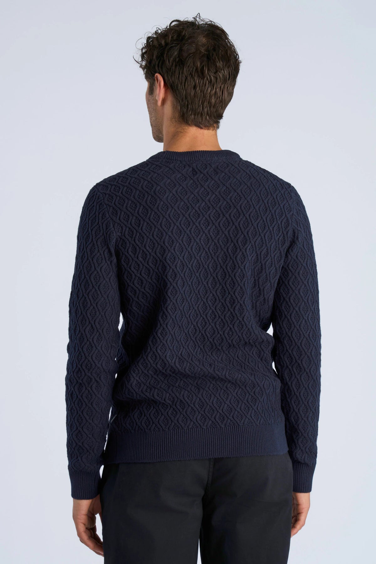 Recycle Knit Jumper Blue