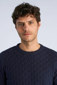 Recycle Knit Jumper Blue