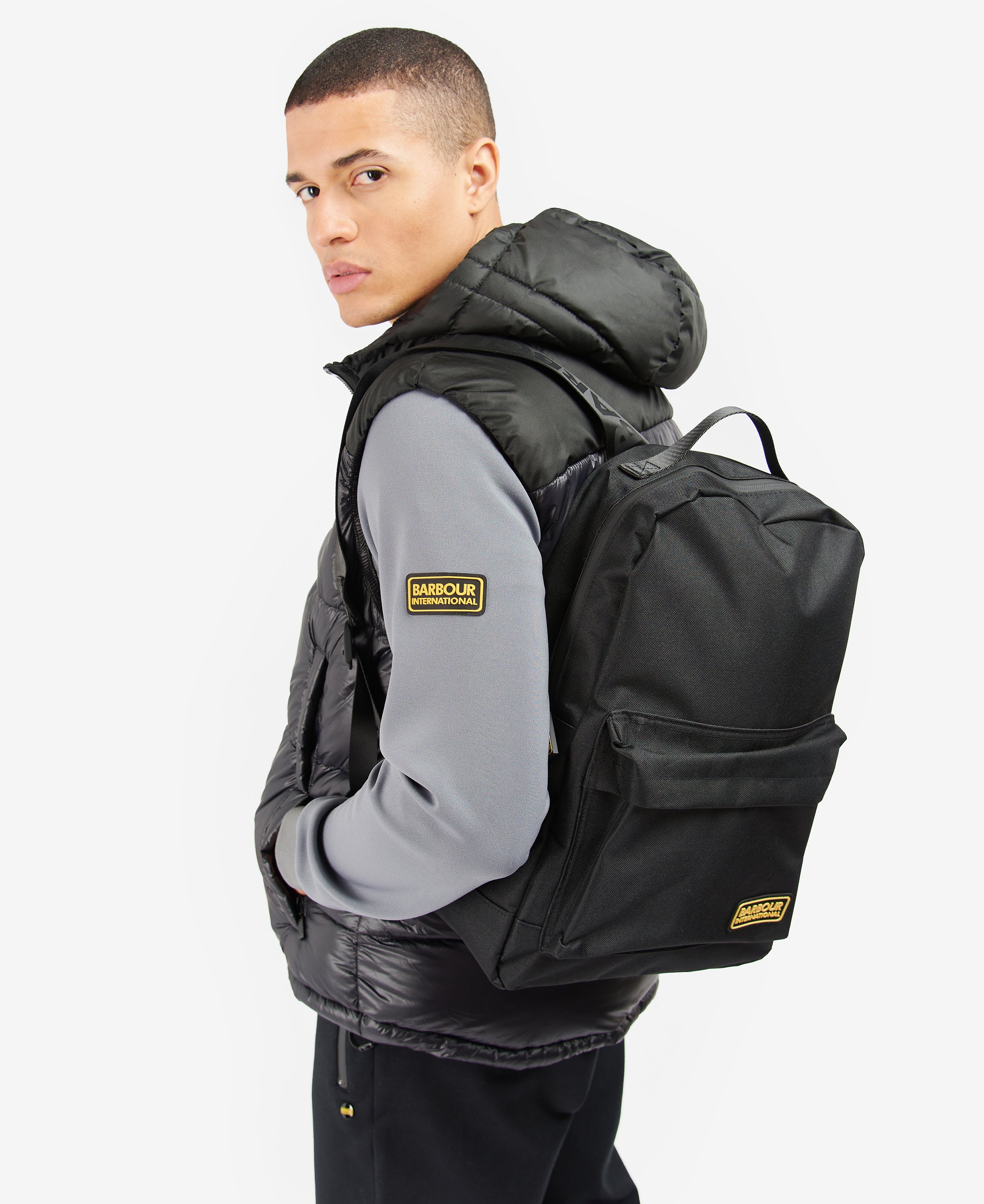 Barbour B.intl Knockhill Backpack Bk11 Black - Barbour – Stayhard.com