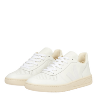 Mens V-10 Leather White