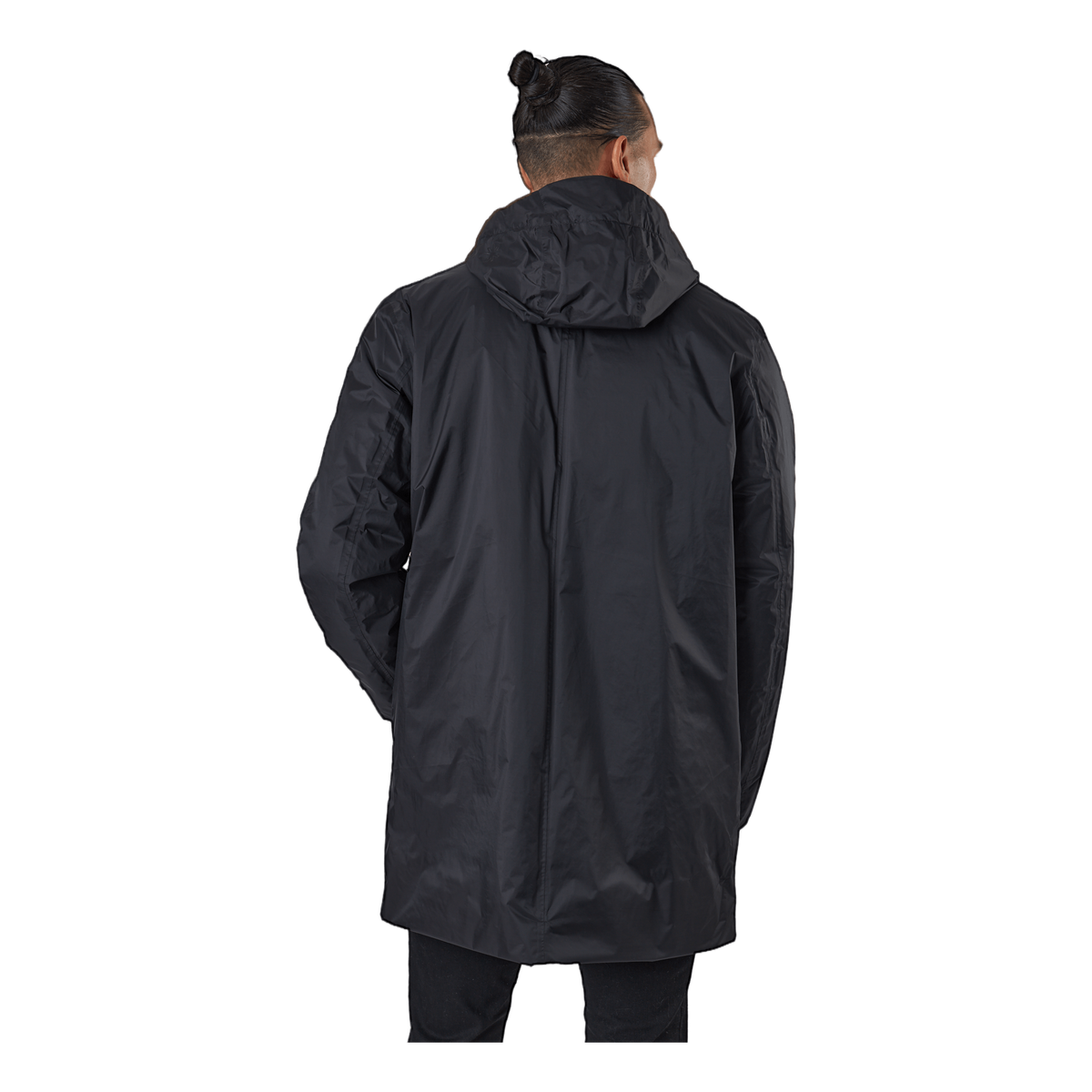Rains Padded Nylon Coat Black