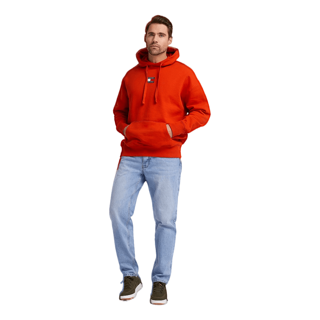 Tommy Hilfiger Tjm Tommy Badge Hoodie Deep Crimson