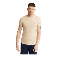 Tommy Hilfiger Stretch Slim Fit Tee Ab3 - Clayed Pebble