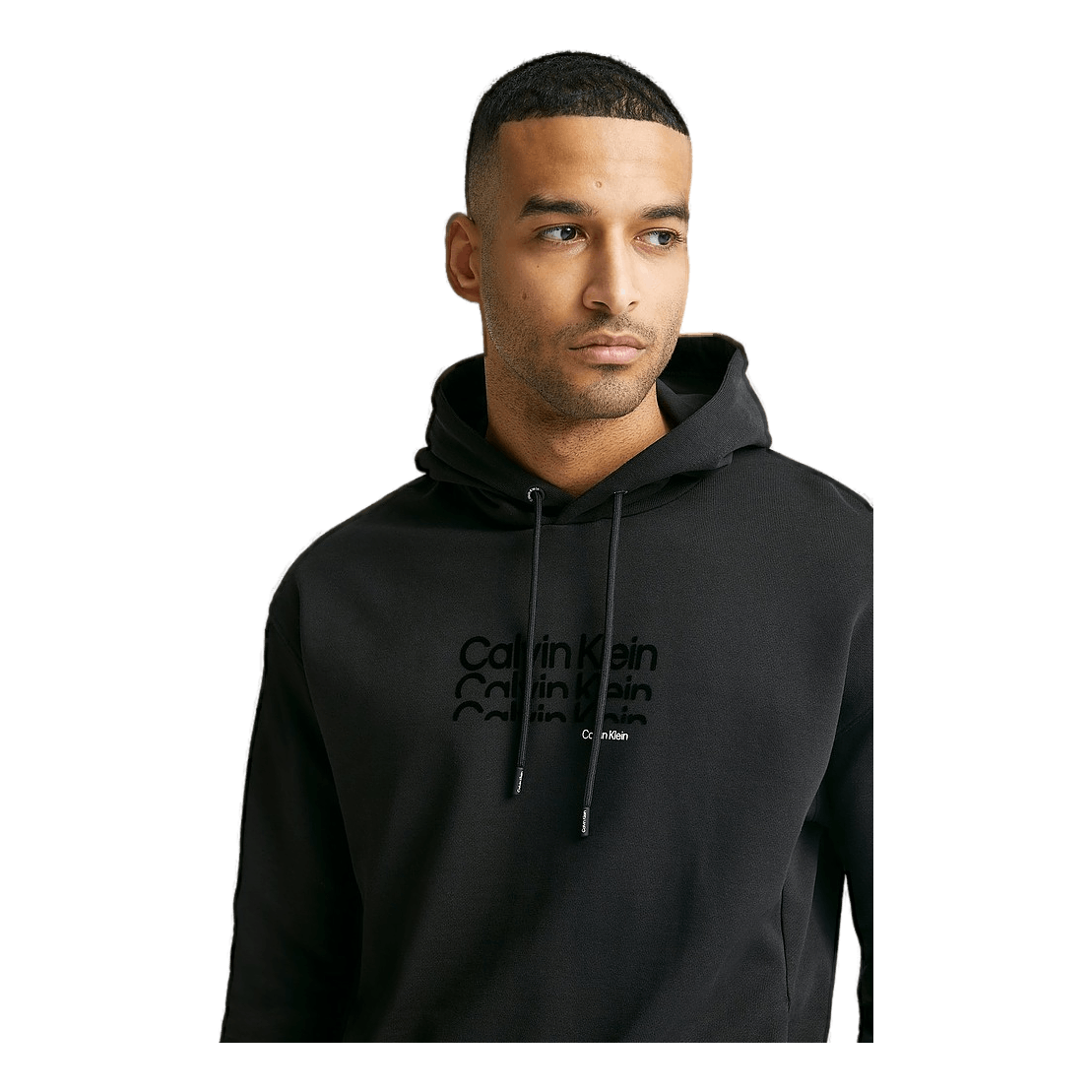 Calvin Klein Triple Logo Flock Comfort Hood Ck