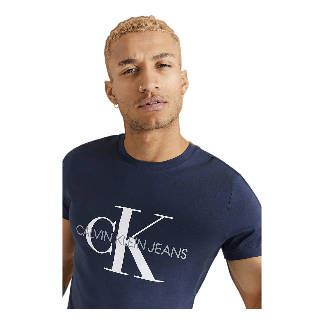 Calvin Klein JeansIconic Monogram Ss Slim Tee Chw - Night Sky