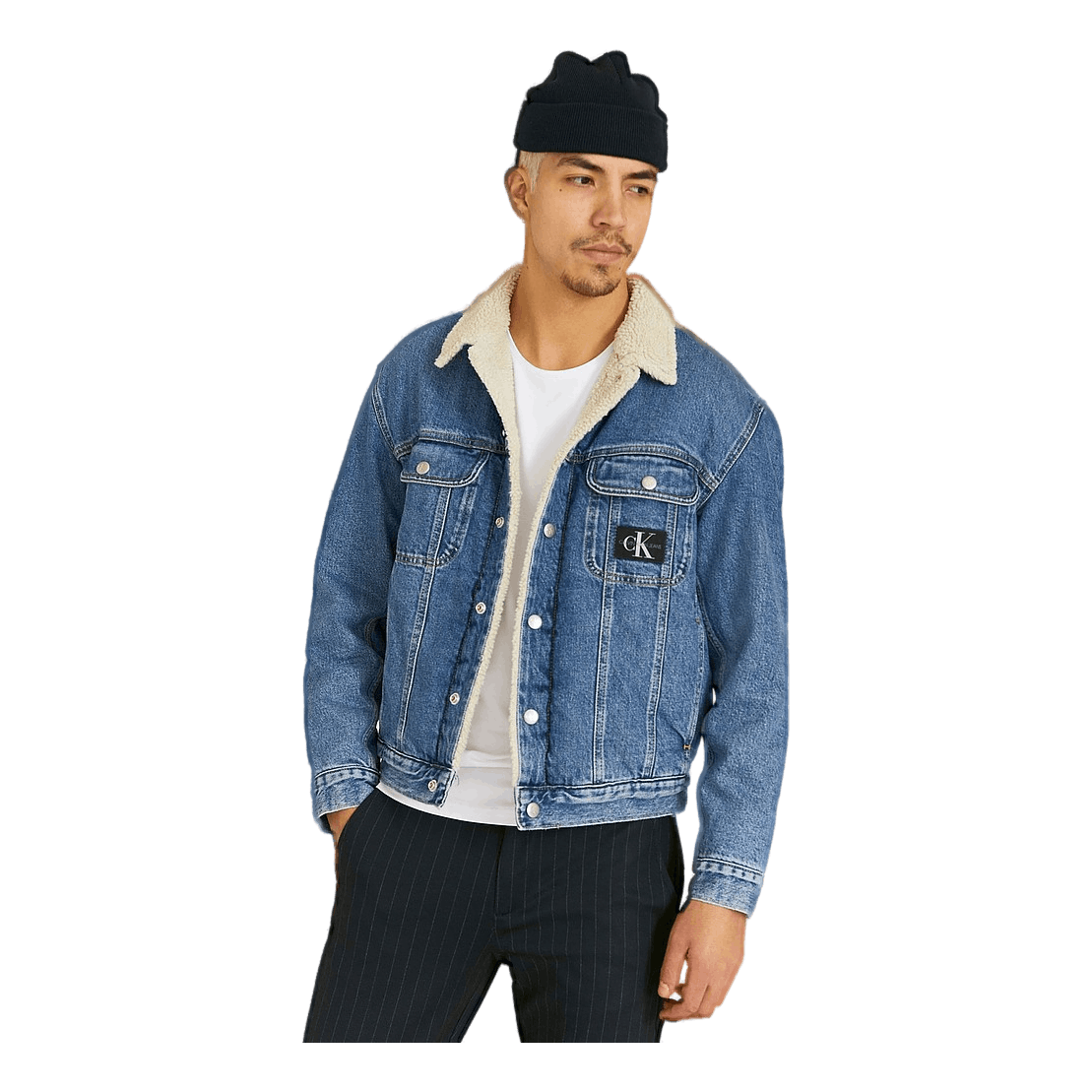 Calvin Klein JeansRegular Sherpa Denim Jacket Denim Light