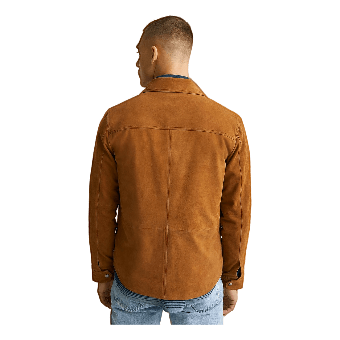 Ze Suede Shirt Cognac