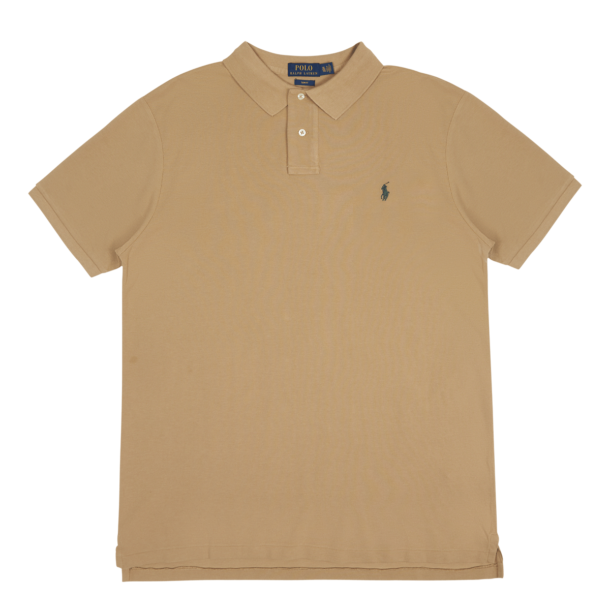 Polo Ralph Lauren Slim Mesh Polo Shirt 225 Boating Khaki C5956