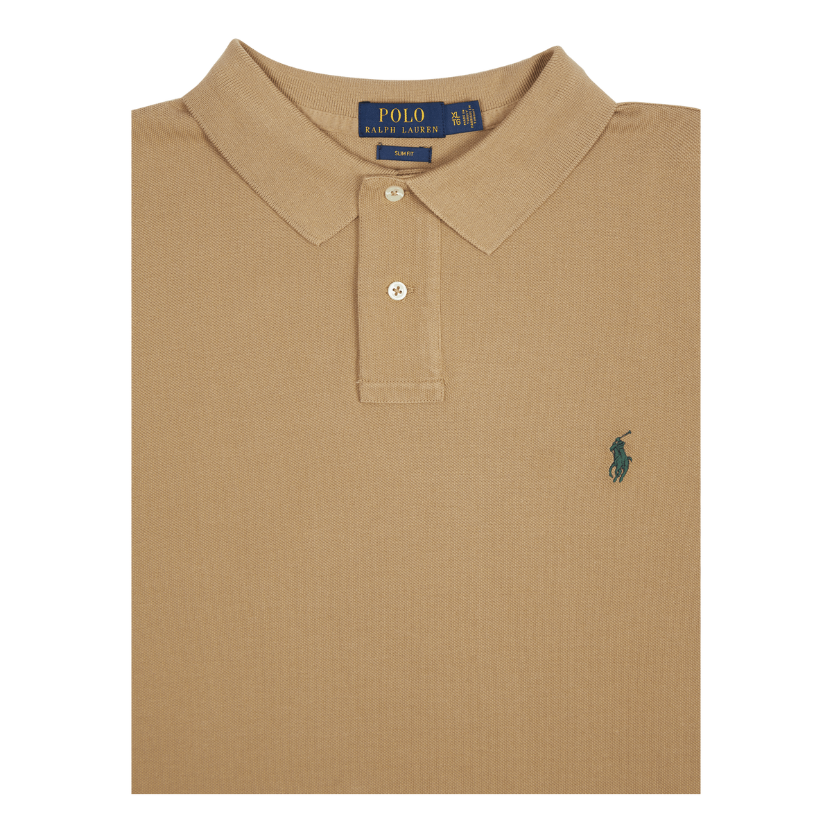 Polo Ralph Lauren Slim Mesh Polo Shirt 225 Boating Khaki C5956