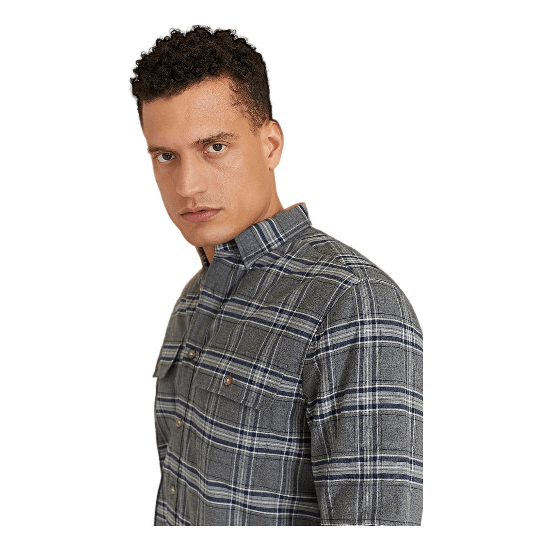 D2. Checked Padded Overshirt B