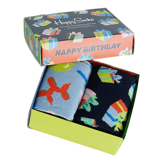 2-pack Happy Birthday Socks Gi Multi