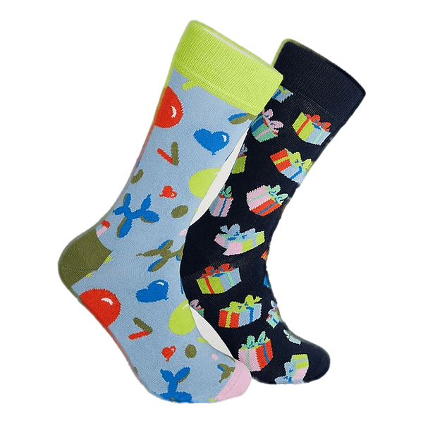 2-pack Happy Birthday Socks Gi Multi