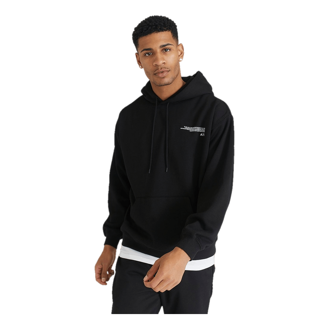 Hood Small Text Print