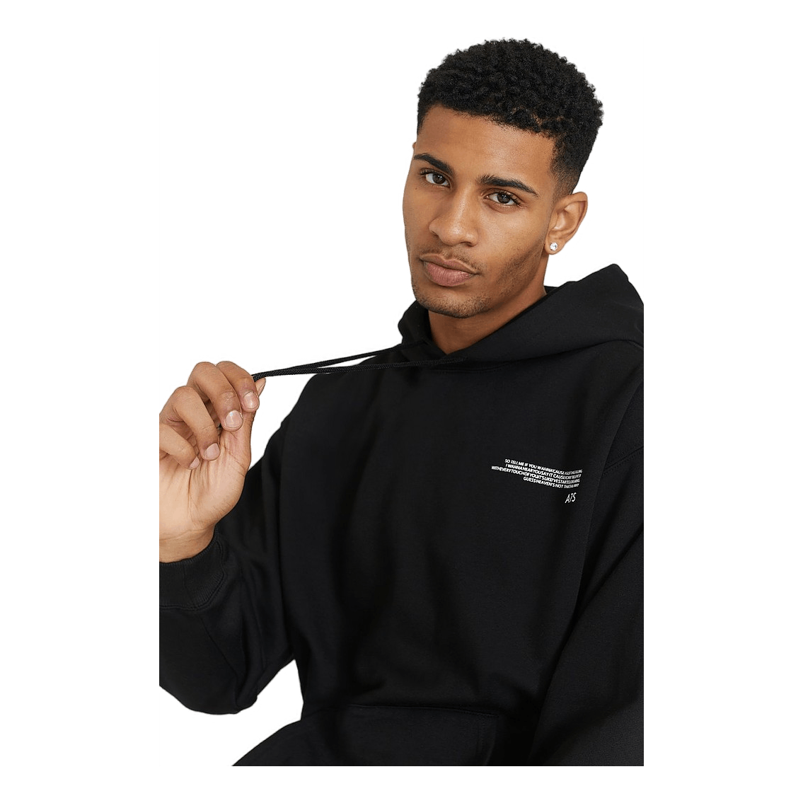 Hood Small Text Print