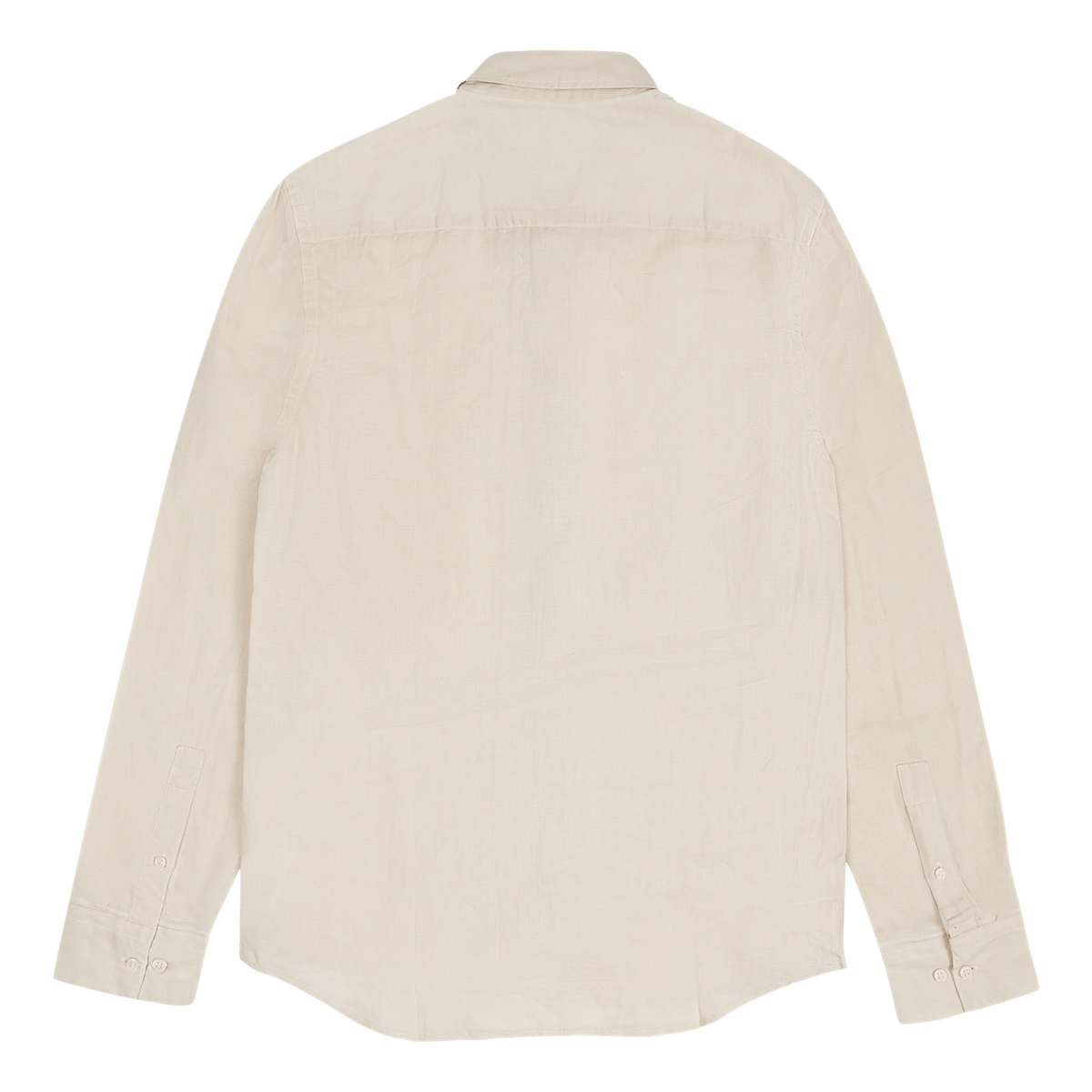 Cotton Linen Chest Pocket Shir Stony Beige