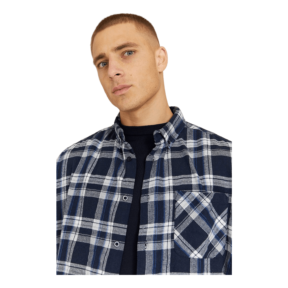 Boxy Flannel Shirt  Check