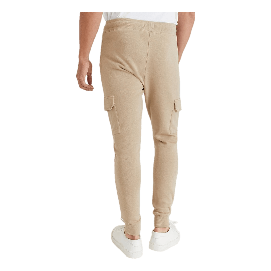 Skinny Cargo Sweatpants Greige