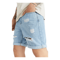 Ripped Denim Shorts