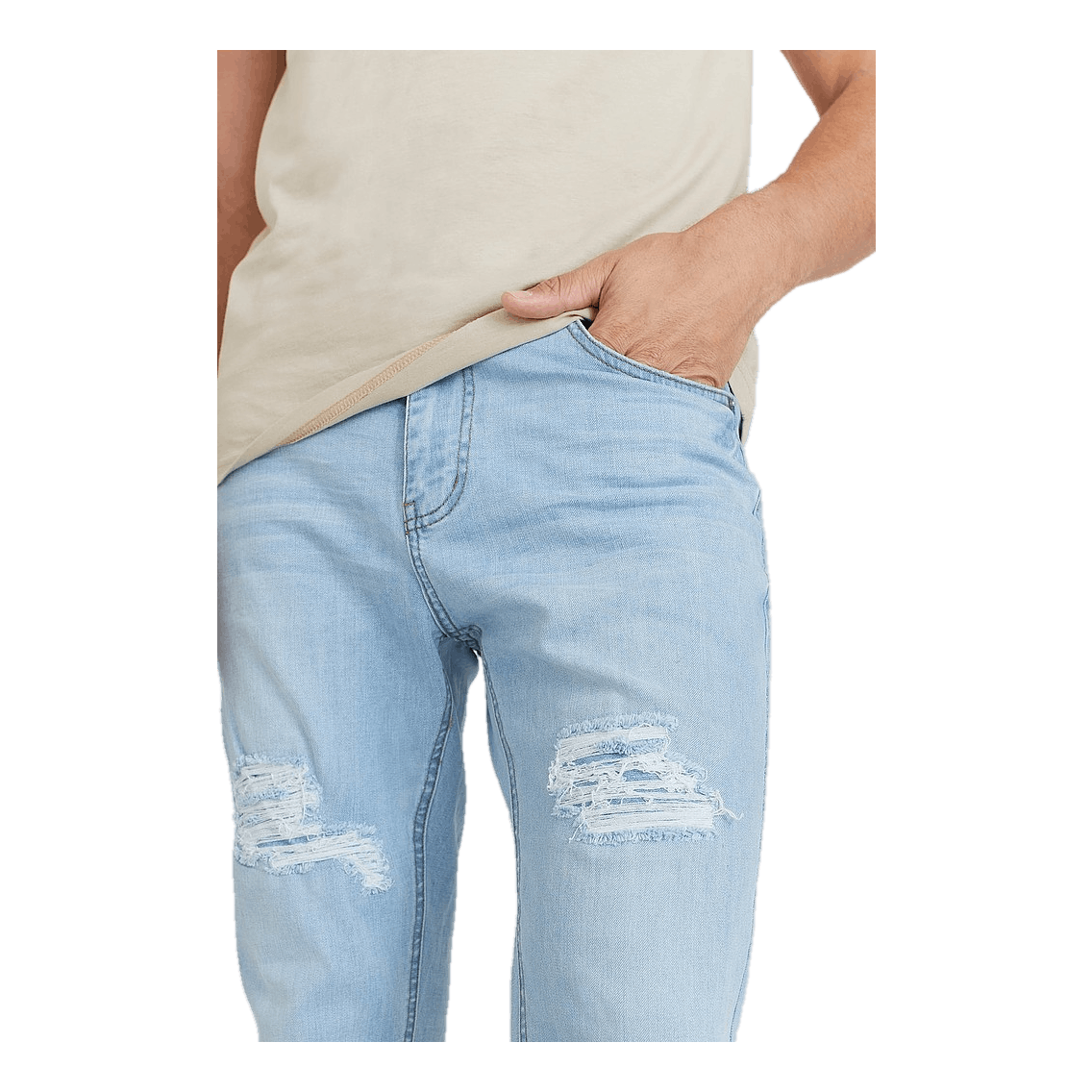 Tapered Cropped Jeans