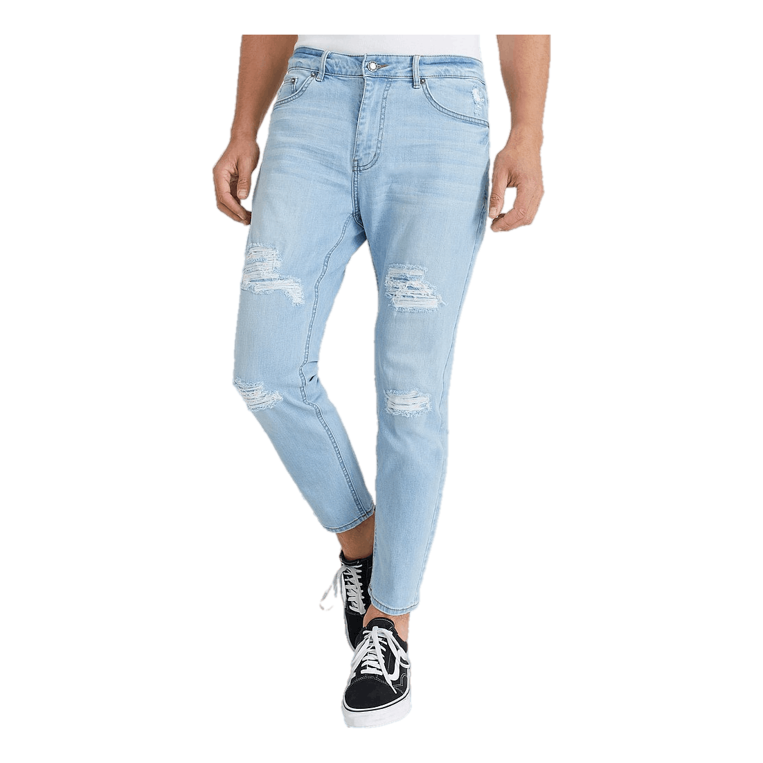 Tapered Cropped Jeans