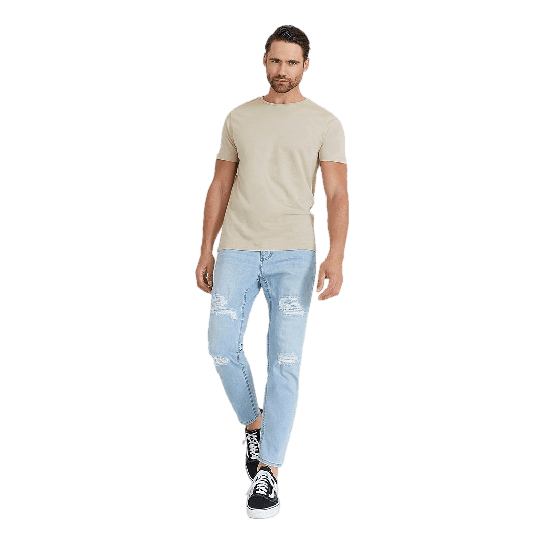 Tapered Cropped Jeans