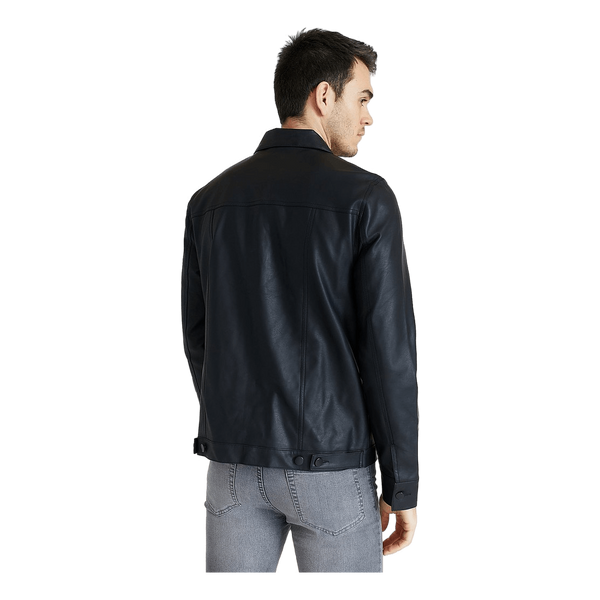 Trucker Jacket Fake Leather